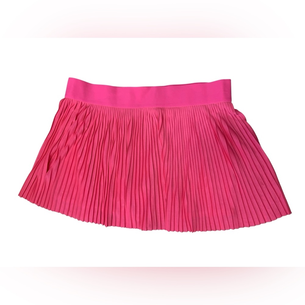 No Boundaries Hot Pink Pleated Mini Skort